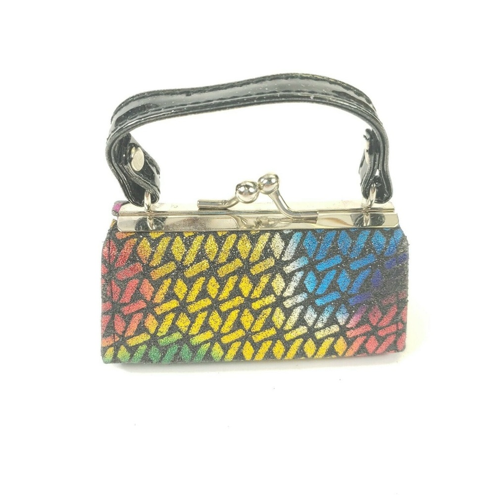 Mini Purse Knick Knack Decor Lizzo Rainbow Glitter